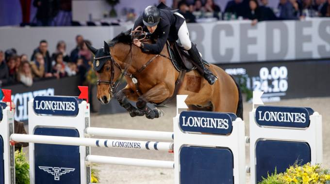 Madrid in Motion rider Eduardo Álvarez Aznar with Rokfeller de Pleville Bois Margot is aiming to be among the medals at the Longines Global Champions League event in Hamburg, Germany ©FEI