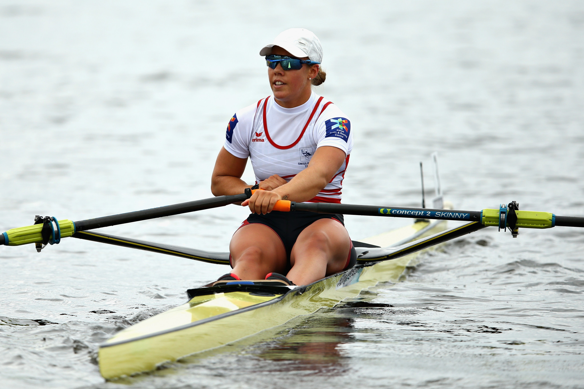 Jeannine Gmelin of Switzerland will have high hopes of retaining her European single sculls title on her home waters of Rotsee tomorrow ©Getty Images
