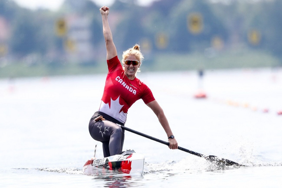 Canada’s Laurence Vincent-Lapointe won the C1 200m title at the ICF Canoe Sprint World Cup in Duisburg today despite almost sinking her own hopes through over-hydration ©ICF