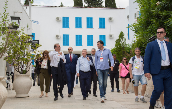 IOC President Thomas Bach was a special guest at the Games ©Montenegro 2019