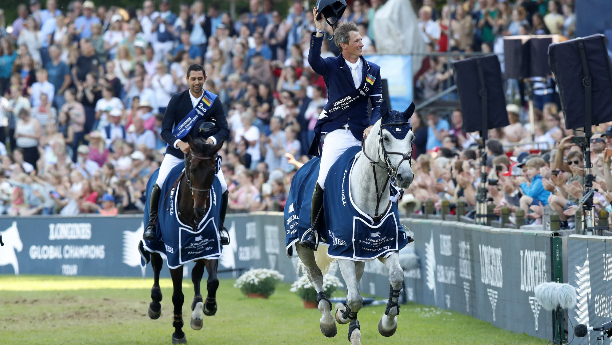 Germany's Daniel Deusser took a rankings lead at the Longines Global Champions Tour event in Hamburg ©LGCT