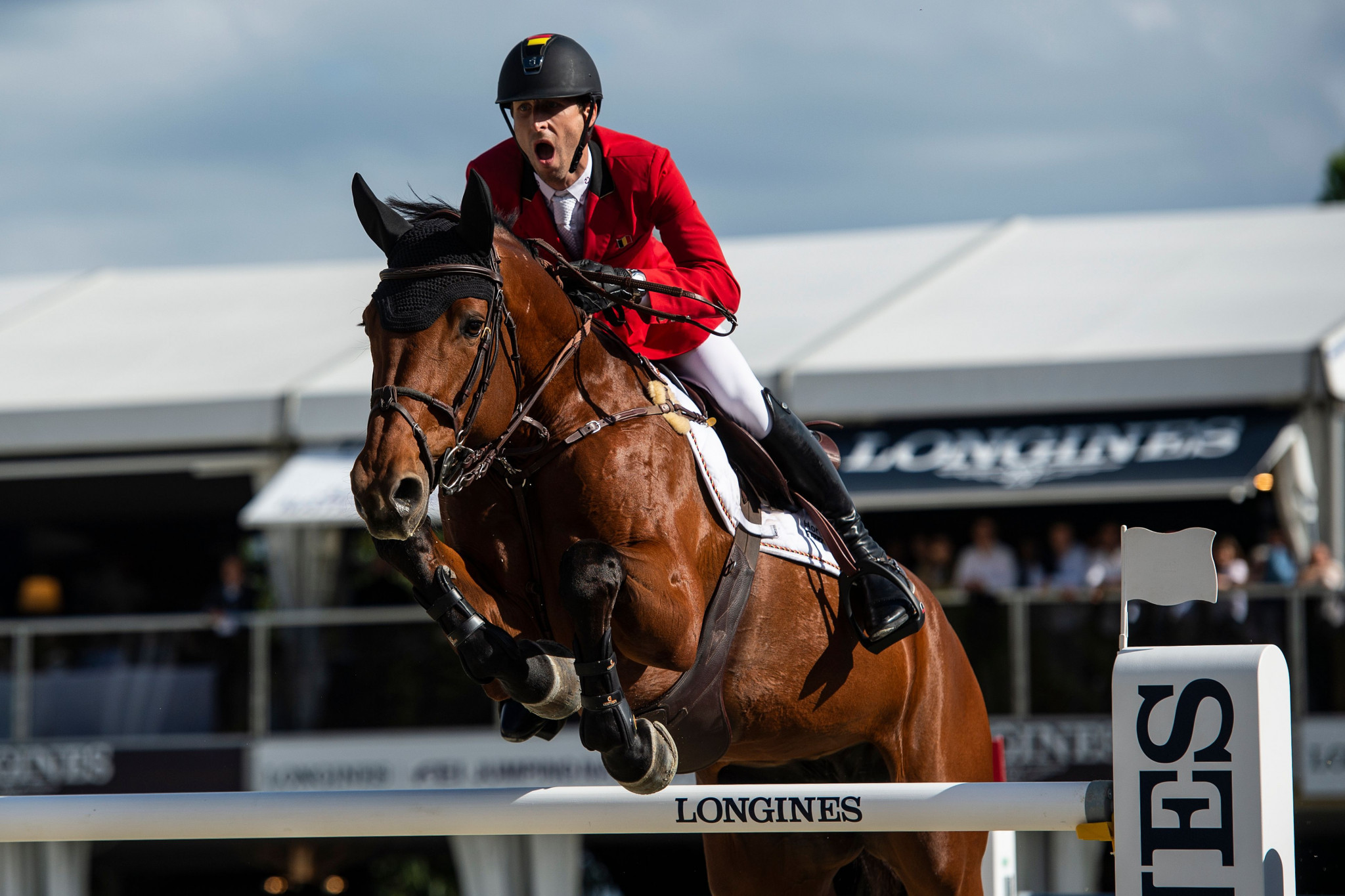 Belgium's Pieter Devos dropped to second in the Longines Global Champions Tour Championship after a disappointing display in Hamburg ©Getty Images