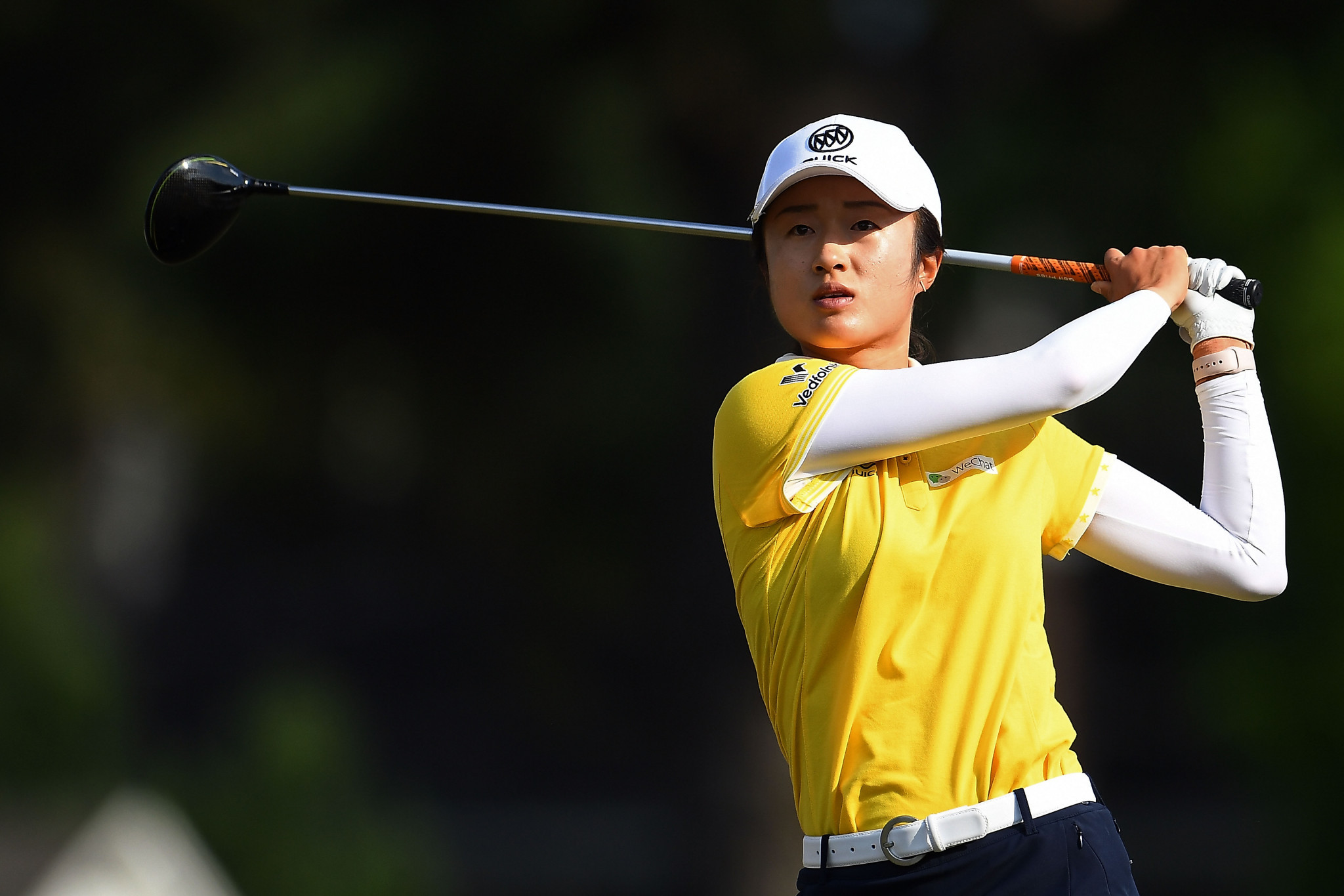 Yu Liu of China hits her tee shot on the 16th hole at  the US Women's Open Championship at the Country Club of Charleston ©Getty Images