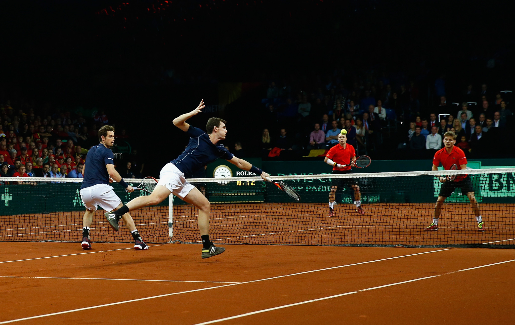 Doubles is only really meaningful when it takes place in an event like the Davis Cup, such as 2015 when brothers Andy and Jamie Murray teamed-up to help Britain beat Belgium in the final ©Getty Images