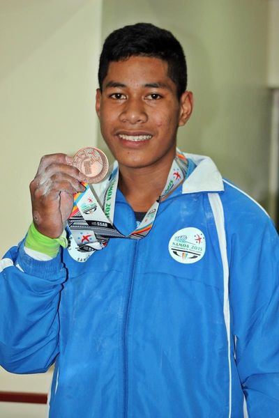 Samoa's Don Opeloge pulled off a victory for Oceania when he won the 89kg event at the IWF Junior World Championships in Fiji ©Twitter