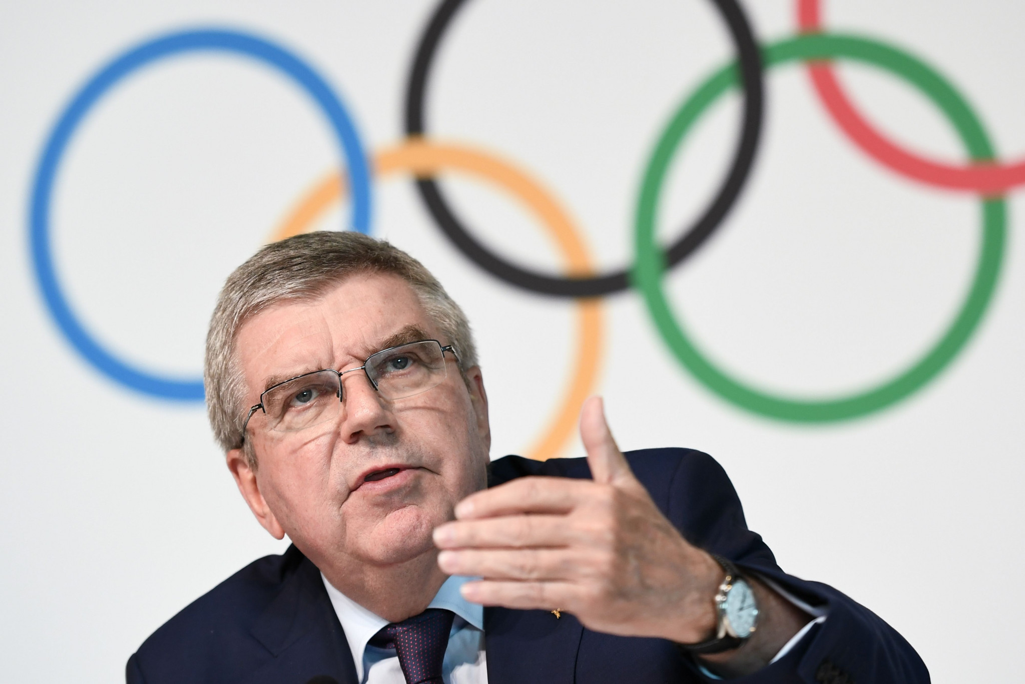 IOC President Thomas Bach in April recommended athletes begin discussions with their NOCs regarding Rule 40 ©Getty Images