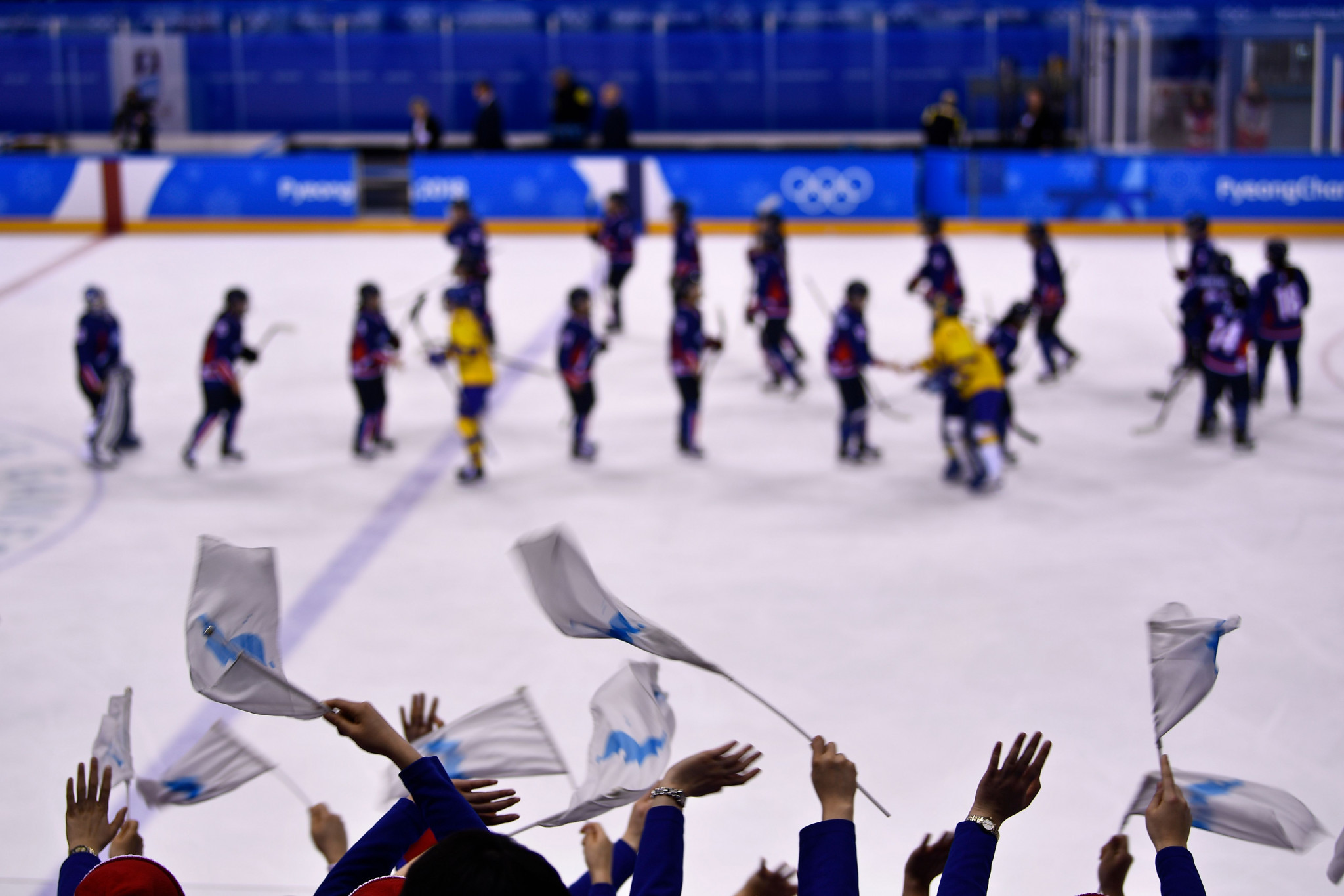 North and South Korea fielded a unified ice hockey team at the Pyeongchang 2018 Winter Olympic Games ©Getty Images