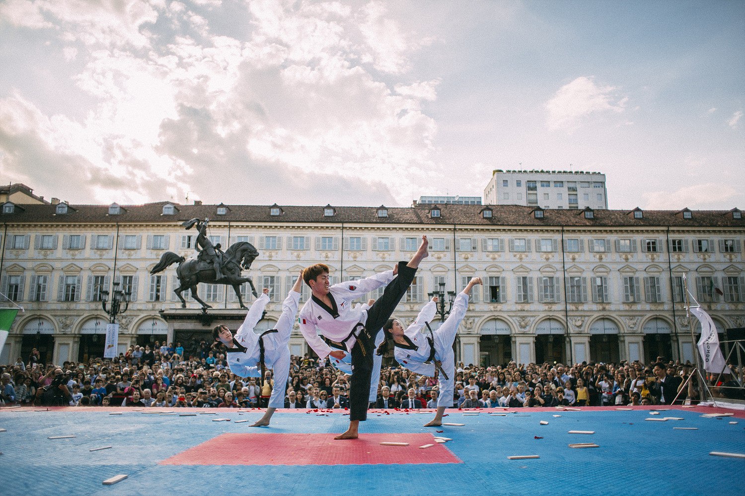 World Taekwondo demonstration team reach halfway point of Italy tour