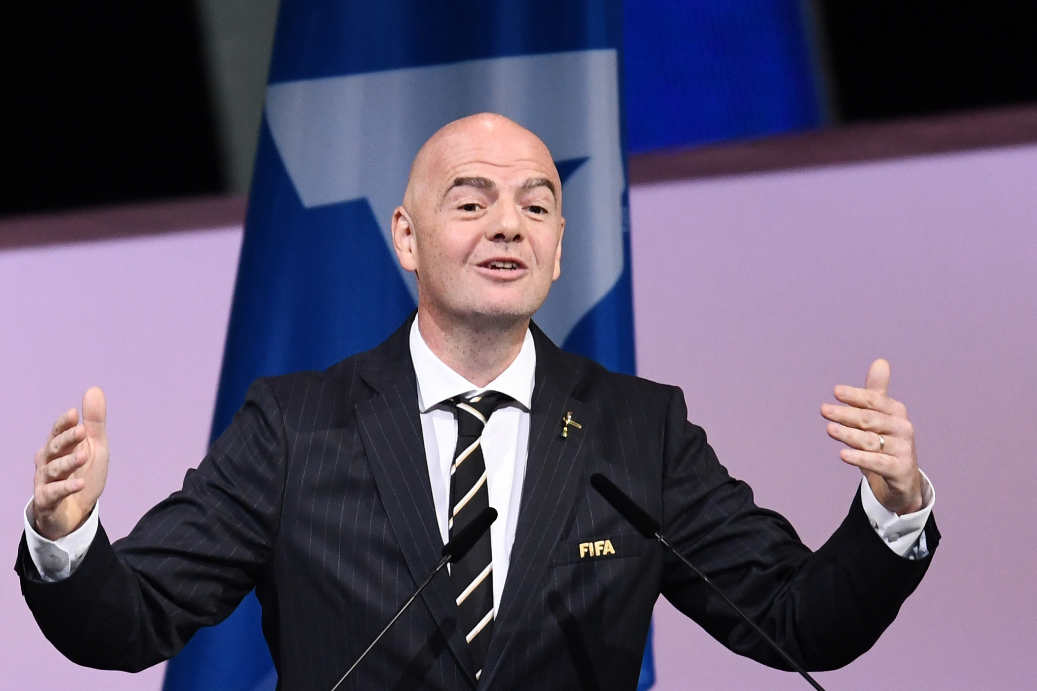 Gianni Infantino has been re-elected FIFA President ©Getty Images