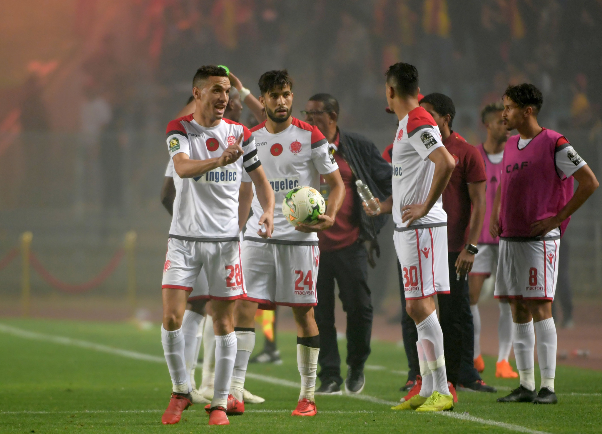 Wydad Casablanca's players refused to continue the match and Esperance were awarded the victory ©Getty Images