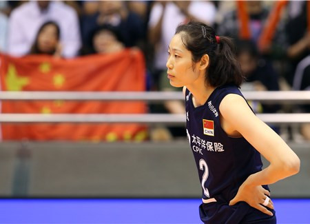 Zhu Ting top-scored with 18 as Olympic champions China beat the Netherlands 3-0 ©FIVB