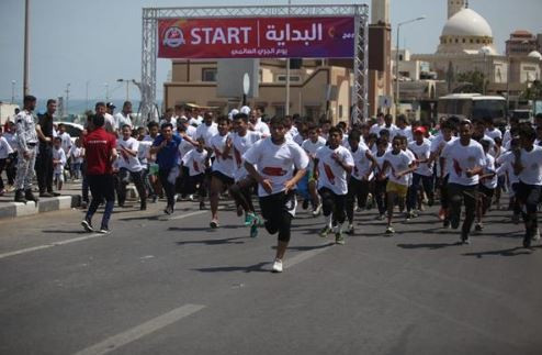 Run 24-1 was the first international sporting event to be held in Gaza ©IAAF