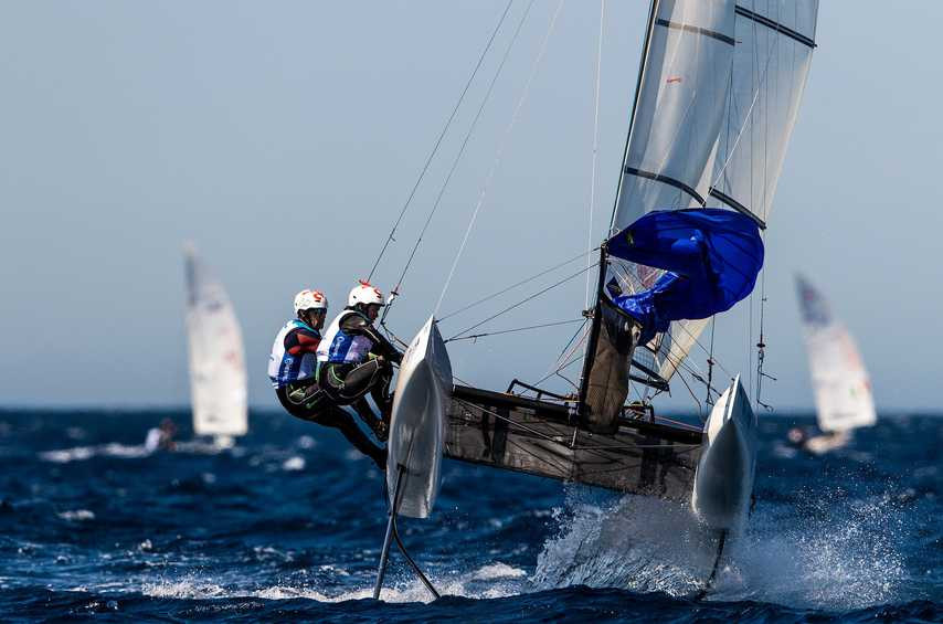 Moderated winds enabled a full day of racing at the World Series Cup Final in Marseille ©World Racing
