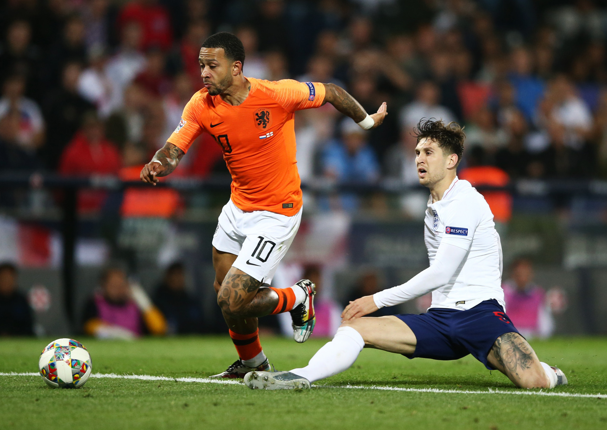 Two extra-time mistakes from John Stones proved costly to England as they lost 3-1 to the Netherlands in the UEFA Nations League ©Getty Images