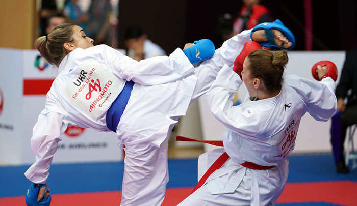 Finalists were decided in seven events today ©WKF