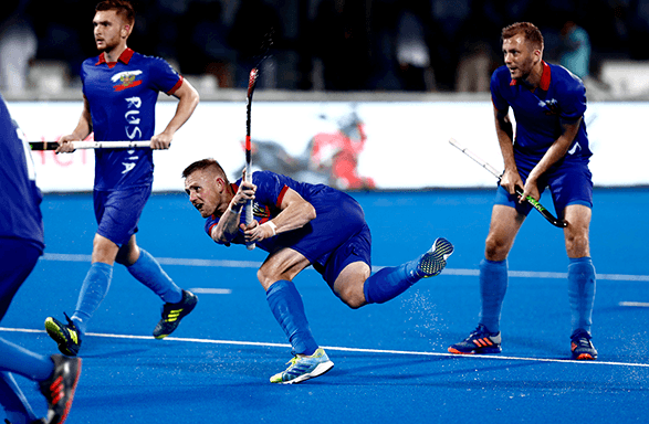 Russia recovered quickly from their 10-0 defeat against hosts India yesterday by beating Uzbekistan by an even bigger margin of 12-1 in Pool A of the men’s FIH Series Finals event in Bhubaneswar ©FIH