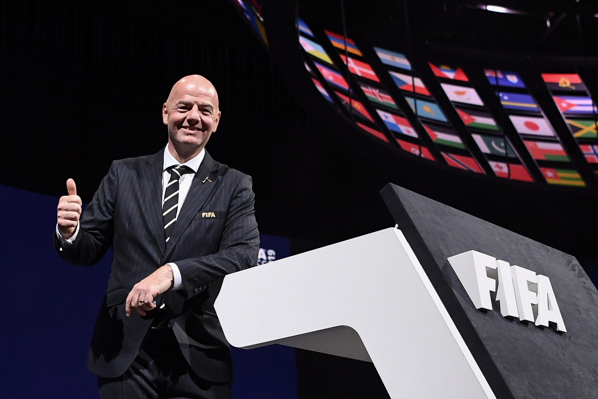 FIFA President Gianni Infantino was re-elected for a second term at the FIFA Congress on Tuesday but already the organisation is embroiled in a new corruption scandal ©Getty Images