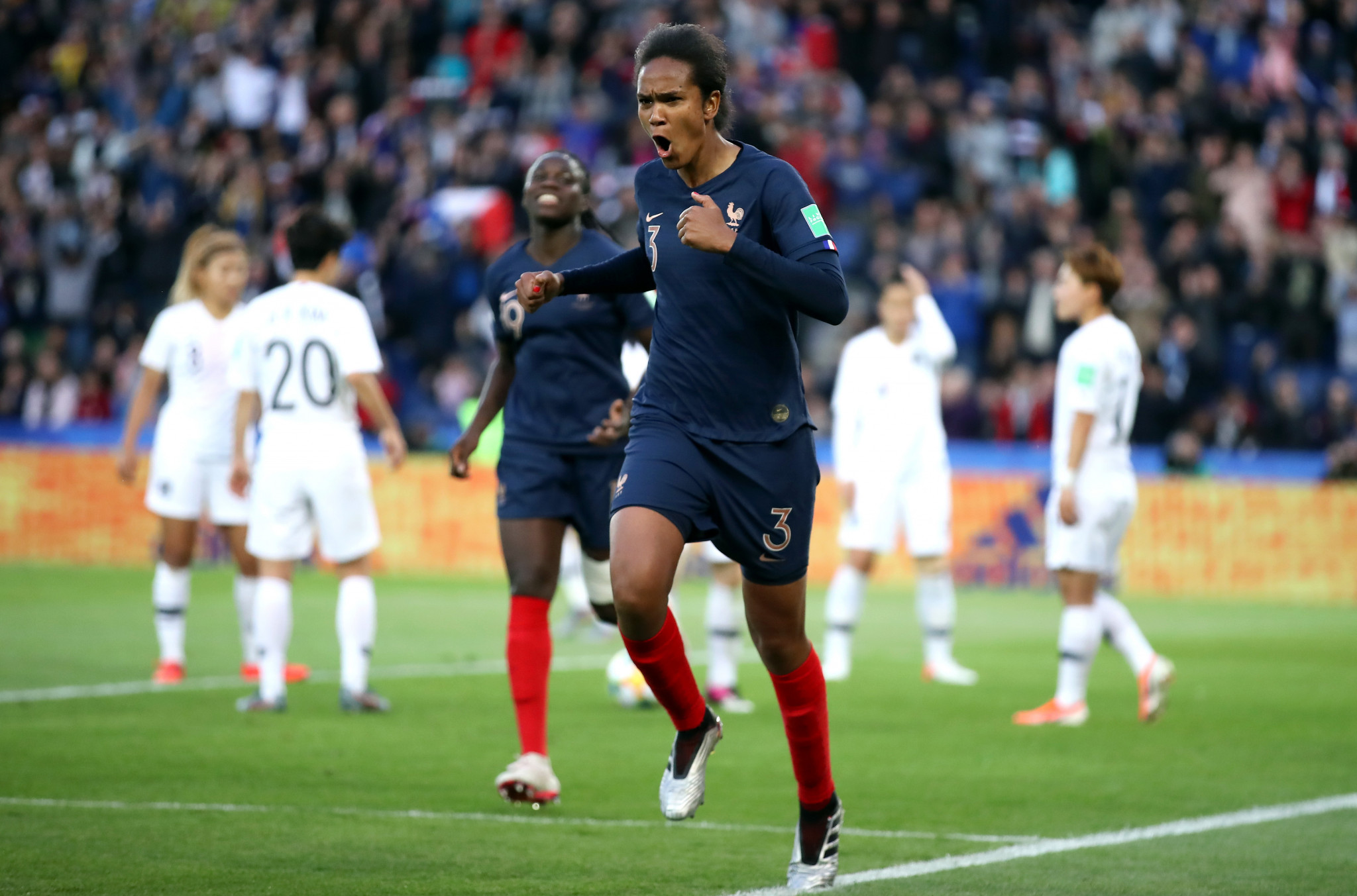Wendie Renard scored twice for France in their 4-0 demolition of South Korea ©Getty Images