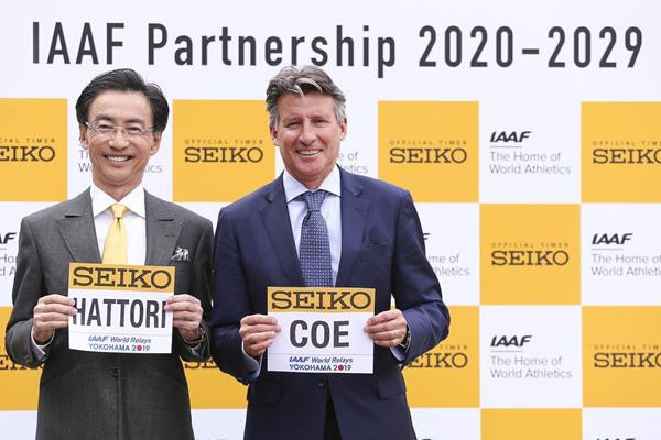 The International Association of Athletics Federations has extended its partnership with optics company Seiko for 10 more years ©IAAF