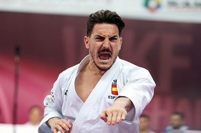 Spain's Damian Quintero will take on world champion Ryo Kiyuna for the men's kata title in Shanghai ©WKF