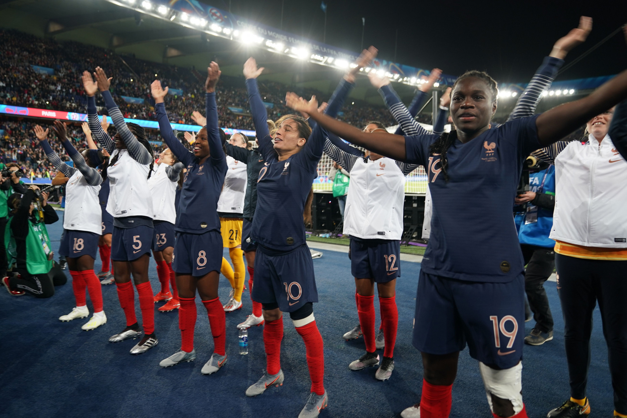 The opening game of the FIFA Women's World Cup between hosts France and South Korea attracted record viewing figures ©Getty Images