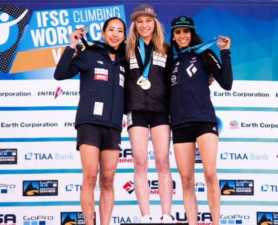 Slovenia's Janja Garnbret took a sixth win from six as she completed a dream season in Colorado ©IFSC