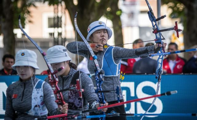 China won a third successive women's recurve World Championships in 's-Hertogenbosch ©World Archery