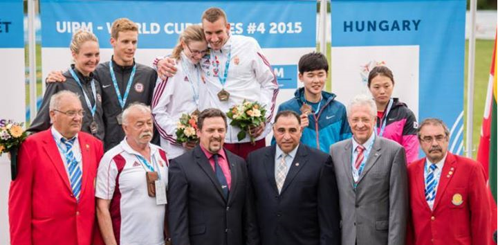 Hungary secured their second gold of the weekend by winning the mixed team relay event ©International Modern Pentathlon Union
