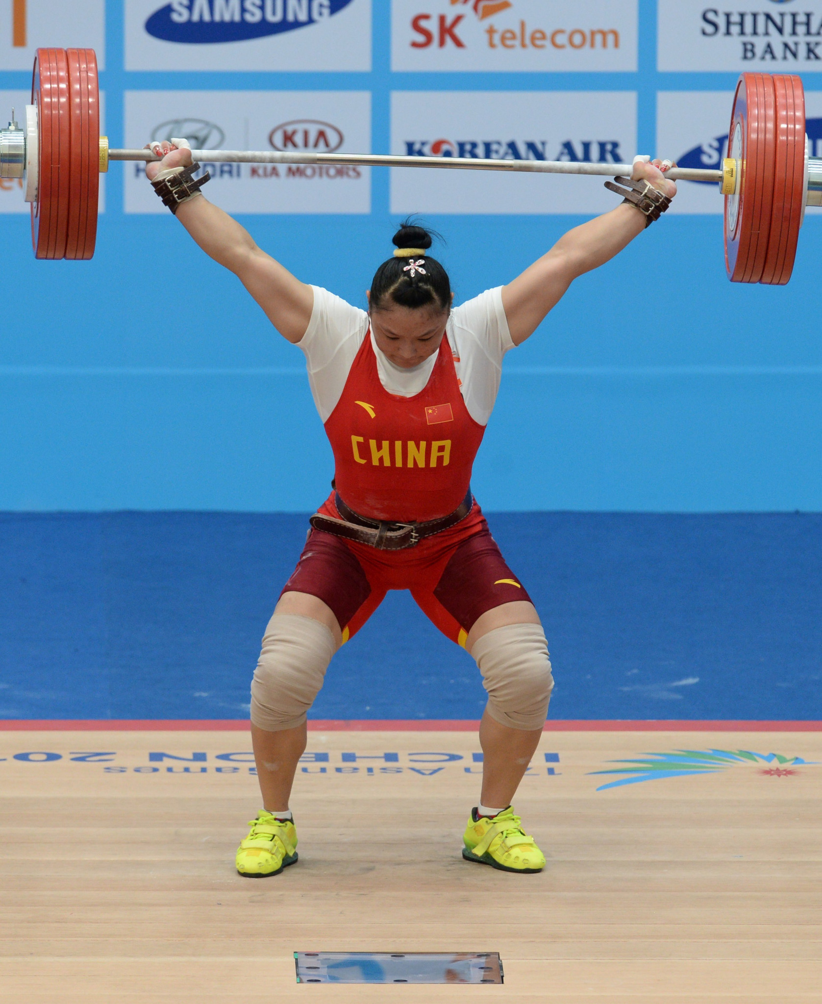Chinese lifter Kang Yue was in terrific form in Coventry ©Getty Images