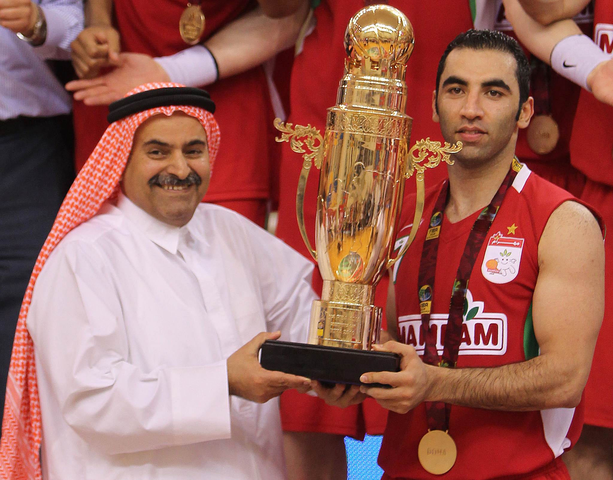 Qatari Sheikh Saud Ali Al Thani has been re-elected as International Basketball Federation President ©Getty Images