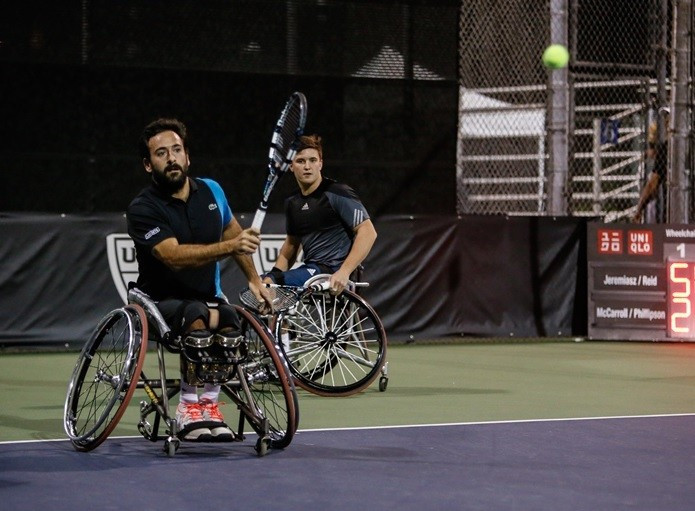 Frenchman Michael Jeremiasz and Gordon Reid of Britain are also through to the semi-finals