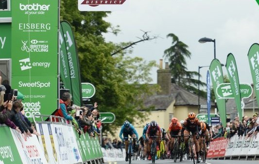 Belgium's Jolien D’Hoore sprinted to victory on the opening stage for the second consecutive year at the Ovo Energy Women's Tour ©Twitter