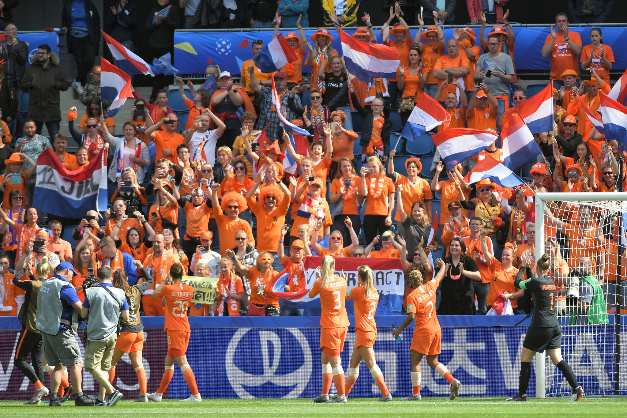 The Netherlands were bolstered by the high level of Dutch support in the crowd ©Getty Images