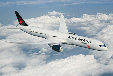 Aeroplan miles can be collected by travelling with Air Canada ©Air Canada