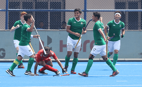 Mexico beat Uzbekistan 4-3 in the seventh-place playoff ©FIH