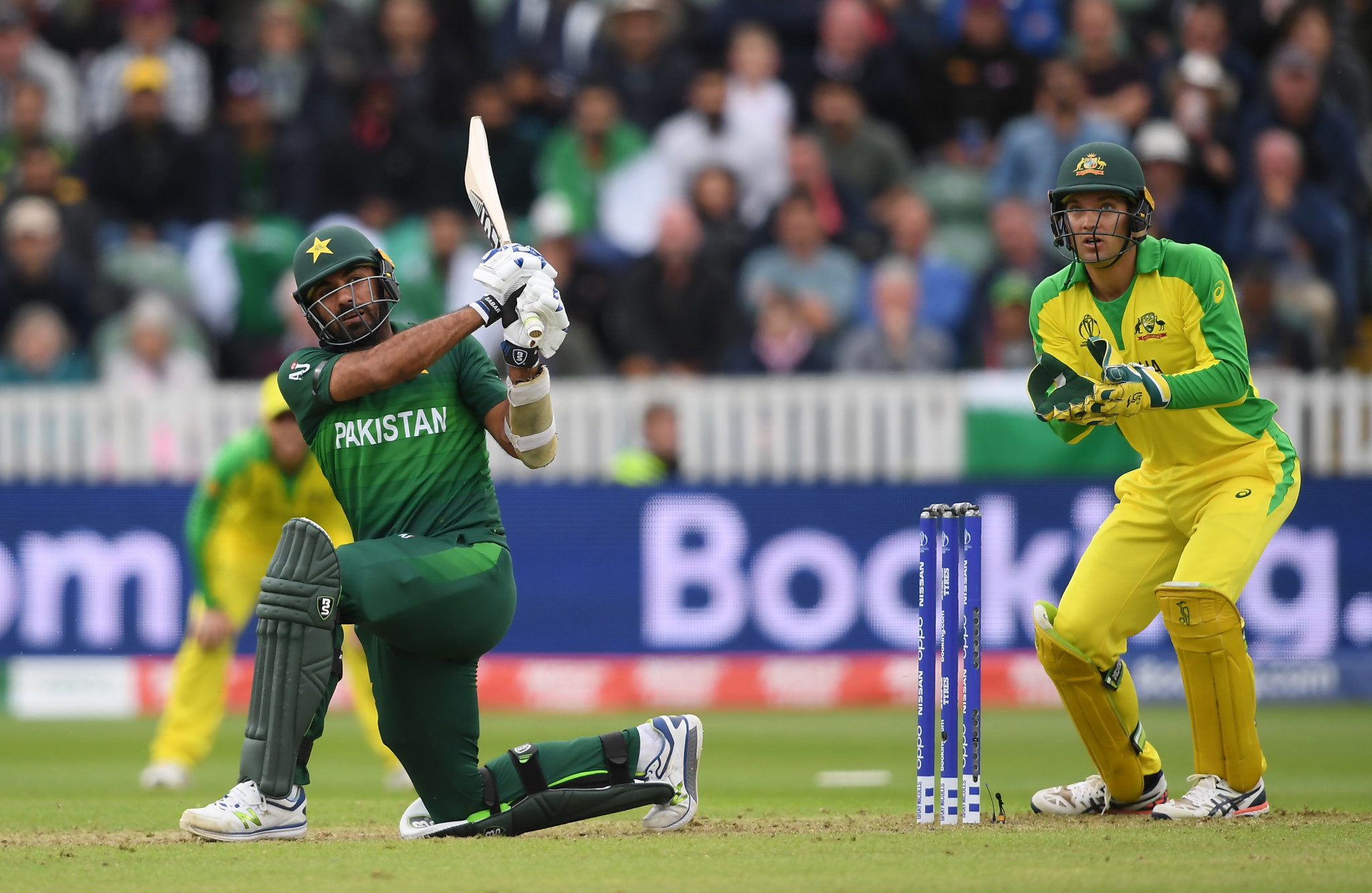 Big hitting from number nine Wahab Riaz was not enough to rescue Pakistan ©Getty Images