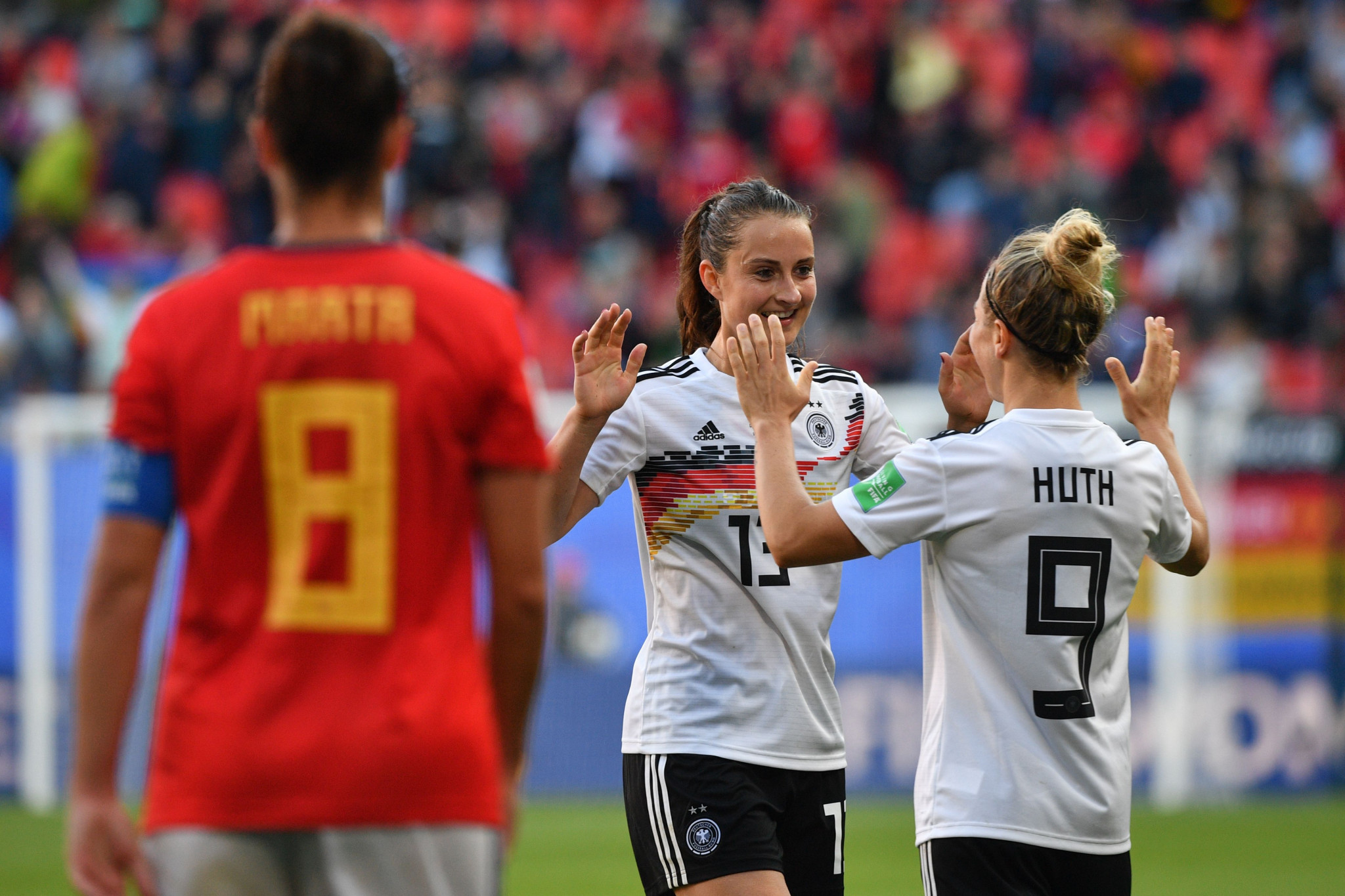 Two-times winners Germany edged past Spain at the FIFA Women's World Cup ©Getty Images