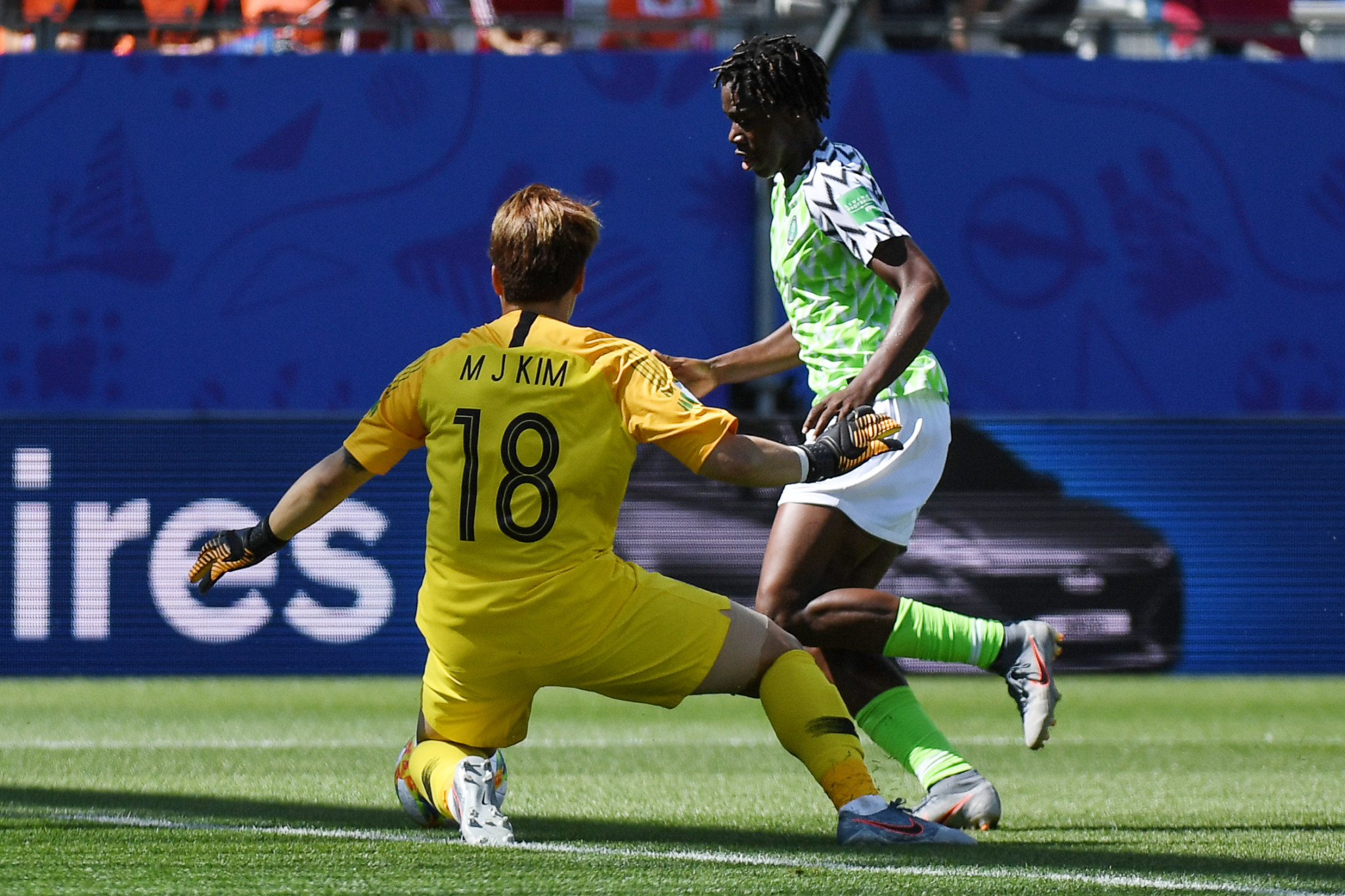 Asisat Oshoala then scored, with Nigeria winning 2-0 ©Getty Images