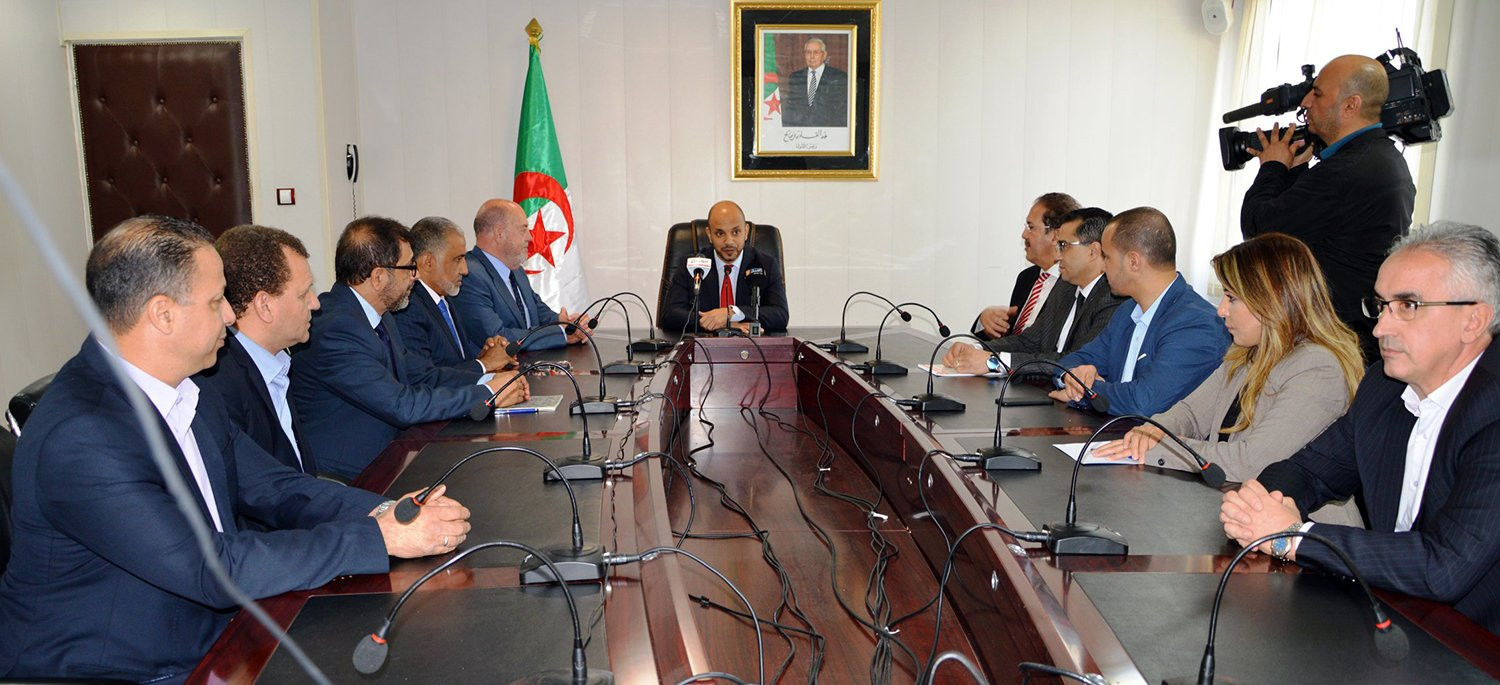 WKF President Antonio Espinós visited the headquarters of Algeria's Ministries of Foreign Affairs and Sports and Youth to discuss karate ©WKF