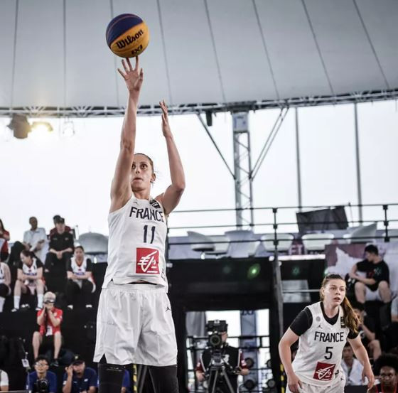 France were knocked out of the inaugural International Basketball Federation 3x3 Women's Series opener in the quarter-finals in Chengdu, China ©FIBA