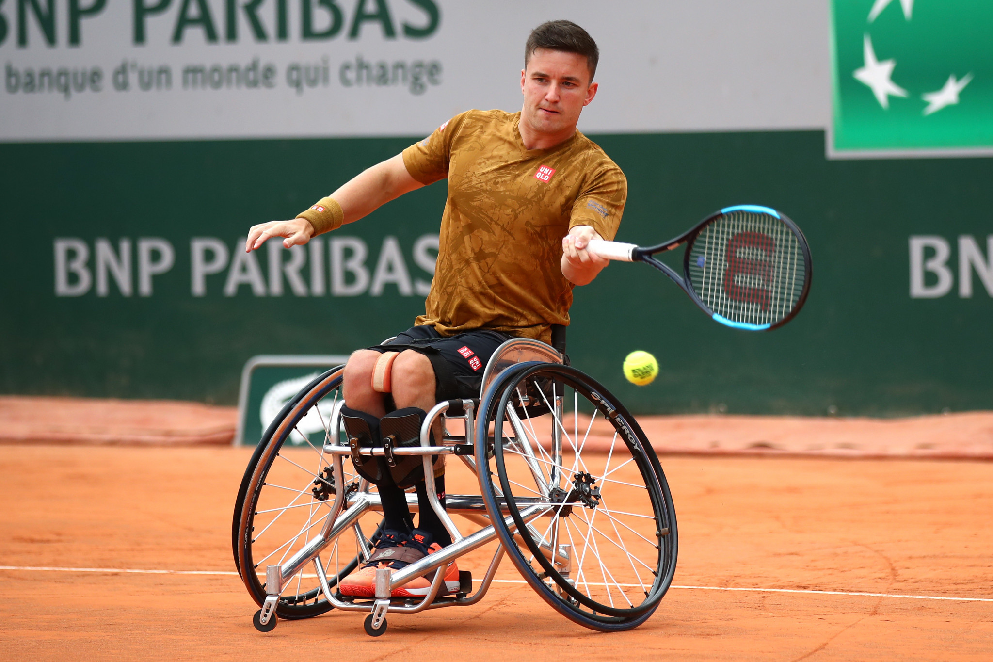 Britain’s Gordon Reid beat third-seeded home favourite Stéphane Houdet in three sets today to progress to the men’s singles semi-finals at the BNP Paribas Open de France in Paris ©Getty Images