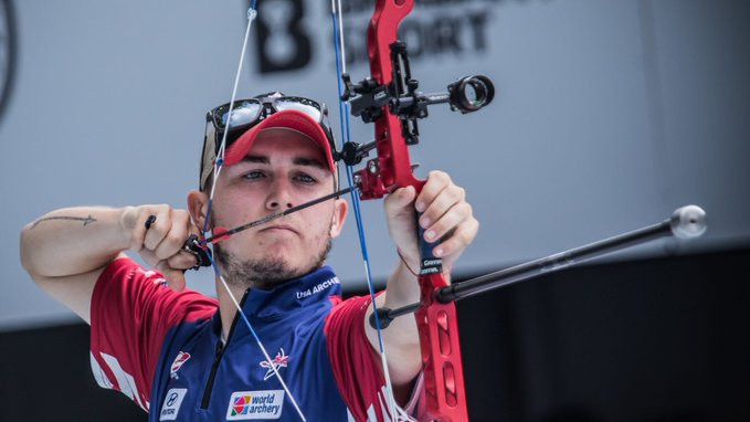 James Lutz of the United States won the men's compound gold medal ©World Archery