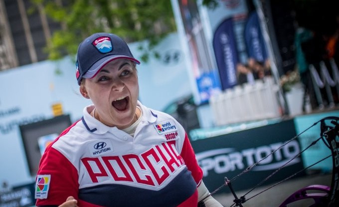 Natalia Avdeeva added the outdoor women's compound title to the indoor crown she claimed last year ©World Archery