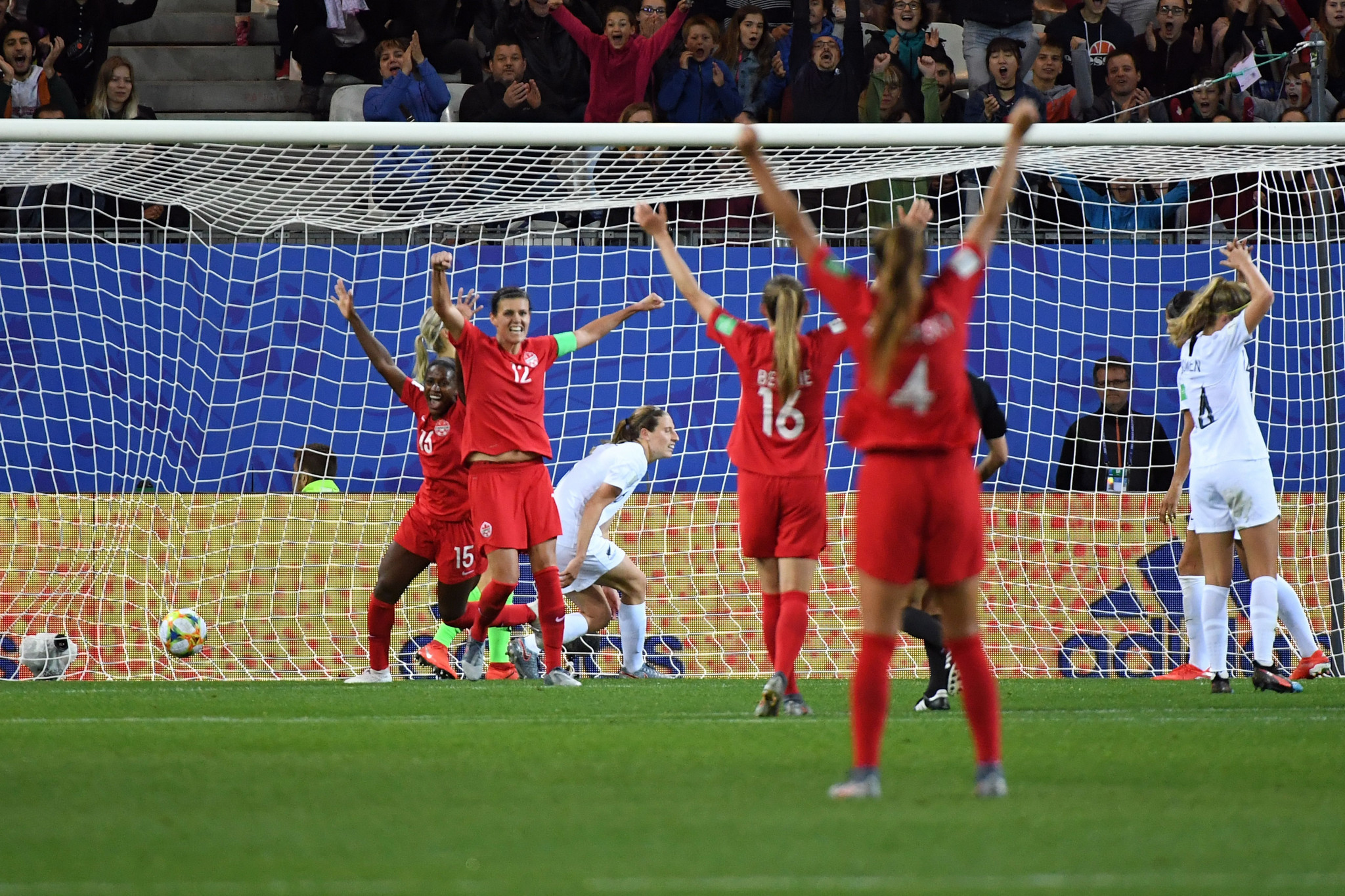 Nichelle Prince wraps up Canada's victory 11 minutes from time ©Getty Images