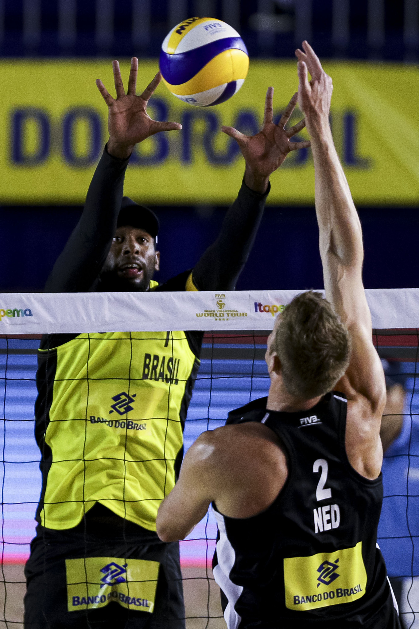 Brazilians Evandro Gonçalves de Oliveira Junior and Bruno Oscar Schmidt claimed glory at the International Volleyball Federation Beach World Tour event in Warsaw ©Getty Images