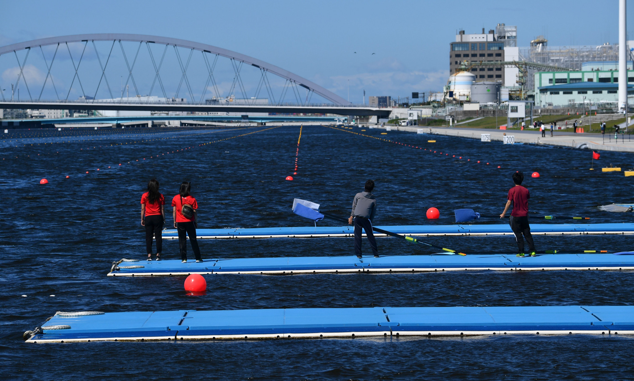 Completion of Tokyo 2020 venue for rowing and canoeing marked with Opening Ceremony