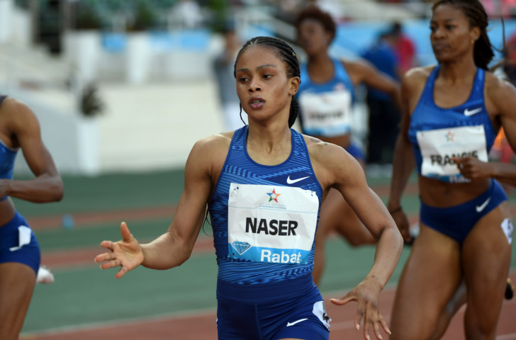 Salwa Naser of Bahrain lowered her season's best in winning the women's 400m at the IAAF Diamond League meeting in Rabat, Morocco tonight ©Getty Images