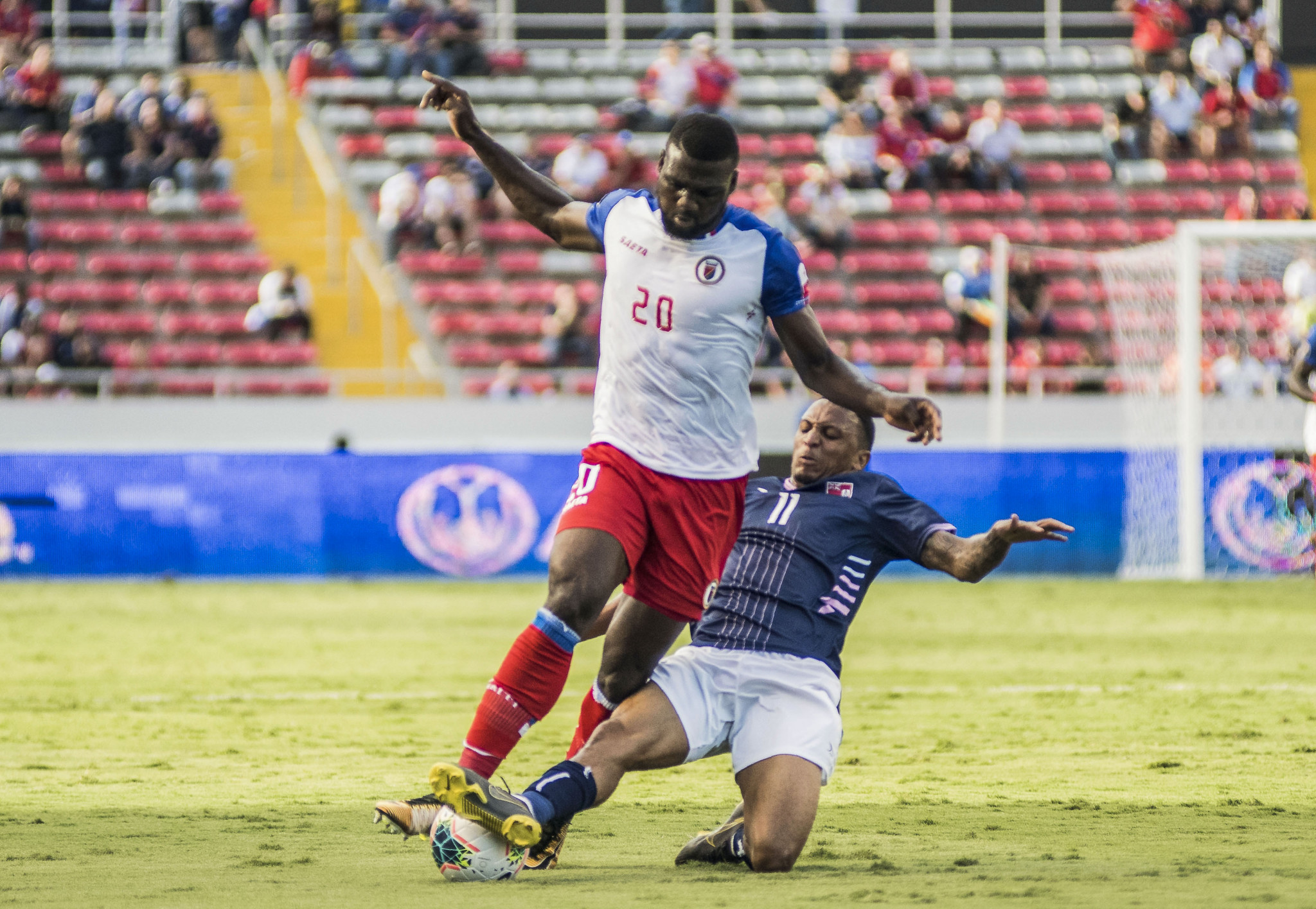 Frantzdy Pierrot scored twice as Haiti came from behind to beat Bermuda ©Getty Images