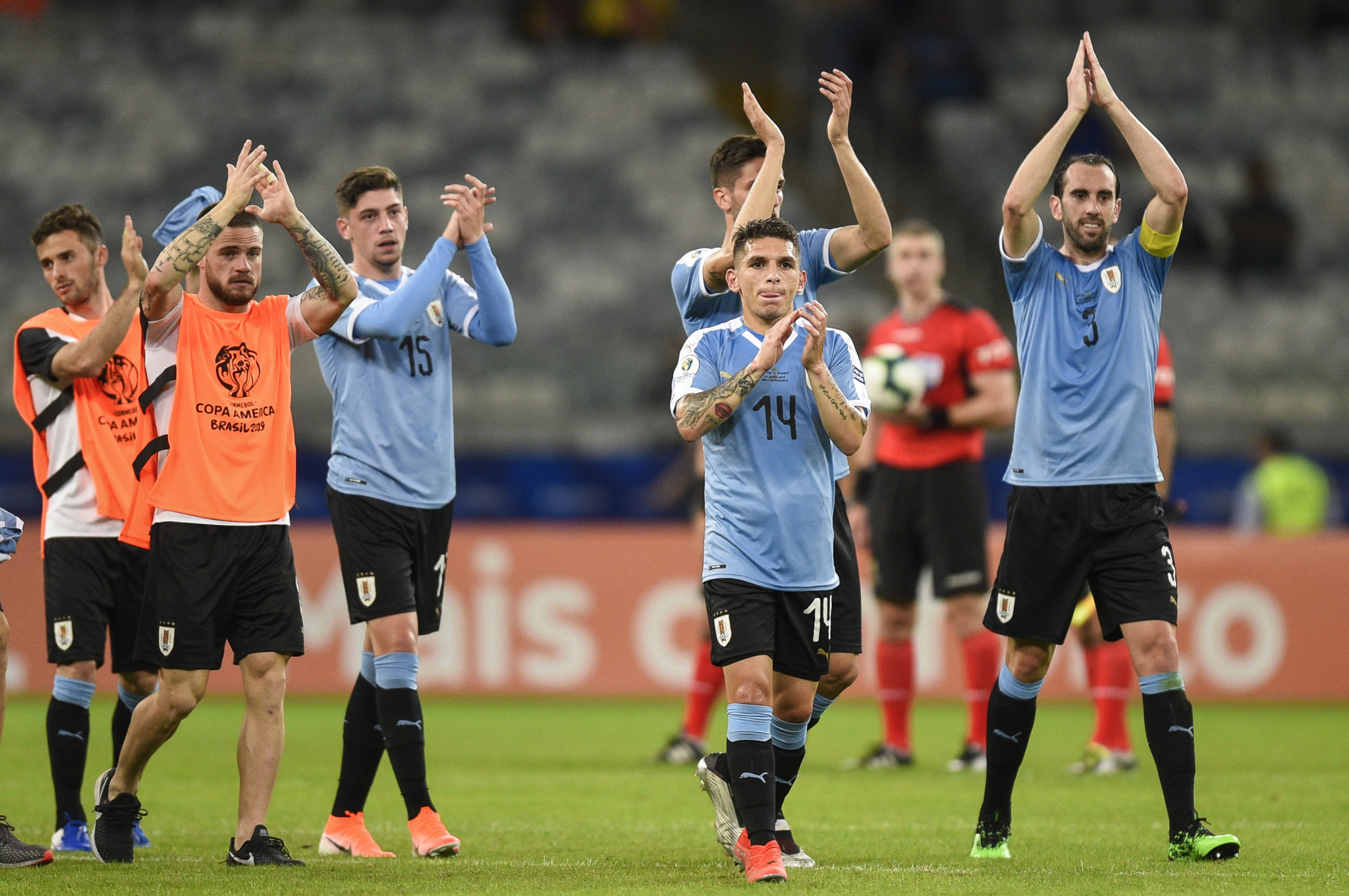 Uruguay cruised to a 4-0 victory in their opening Group C encounter with Ecuador ©Getty Images
