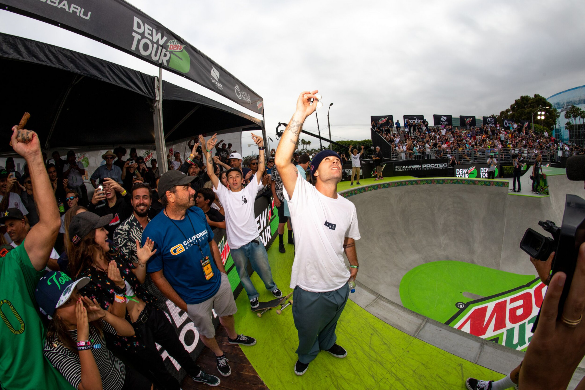 Pedro Barros of Brazil followed up his strong semi-final performance to win the men's park final ©Dew Tour